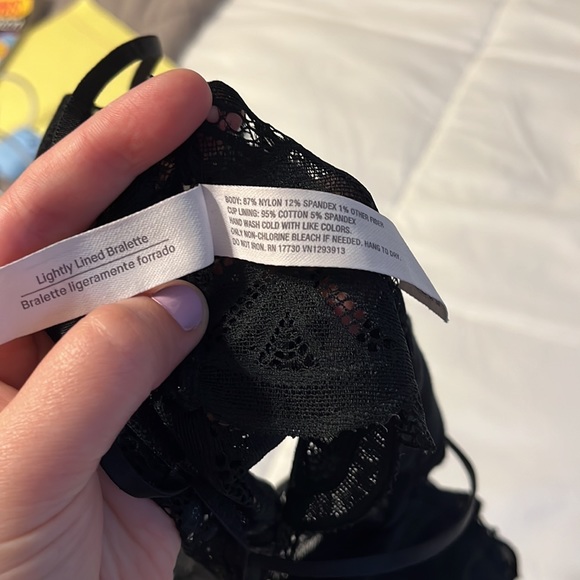Auden Lightly Lined Black Lace Bralette - Picture 5 of 6